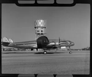 The British Overseas Airways Corporation Lockheed L-749A Constellation (G-ALAK) aircraft Brentford, Darwin Airport, Northern Territory, Australia