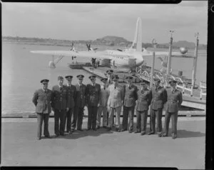 Men from the Air Force Reserve, Mechanics Bay, Auckland