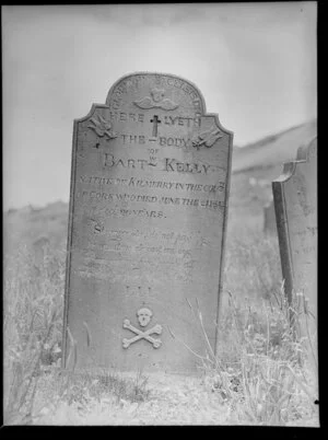 Headstone for Bart Kelly, died 21 Jun 1842, Norfolk Island