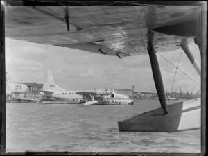 Tasman Empire Airways Ltd Solent aircraft, Mechanics Bay, Auckland