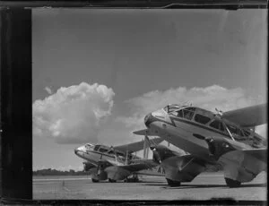 National Airways Corporation Dominie aircraft Tui and Mokai at Whenuapai