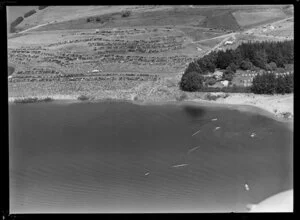 Rowing eights race, British Empire Games, Lake Karapiro, Waikato