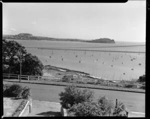 View of harbour from American Consulate's house, Auckland