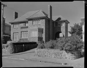 Front view of American Consulate's house, Auckland