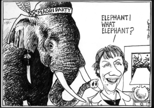 "Elephant! What elephant?" 19 April, 2005.
