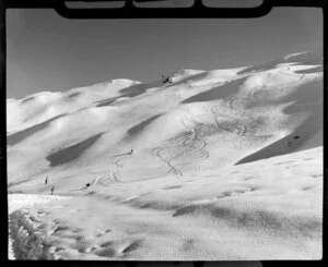 Skiing on Coronet Peak, Otago