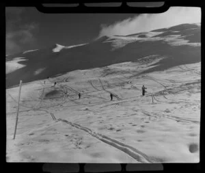 Skiing on Coronet Peak, Otago