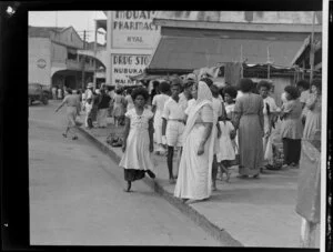 Street scene in Suva, Fiji