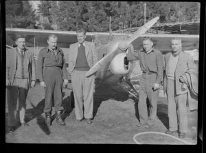 Messrs R Charters, T Cheetham, J Kelbian, B Topliss and W Brown, Southern Scenic Air Services, Queenstown