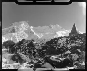 Mt Cook, South Canterbury, including The Alpine Monument in the background