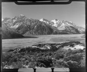 Mt Cook, South Canterbury, including The Hermitage Hotel in the foreground