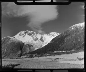 Mt Cook, South Canterbury, including The Hermitage Hotel in the background