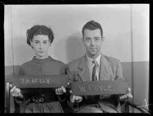 J A Kelly and W Coyle, Tasman Empire Airways Ltd, passport photo