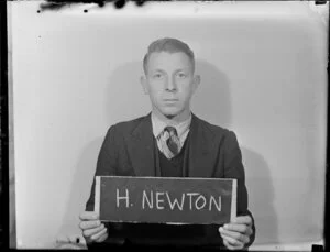 H Newton, Tasman Empire Airways Ltd, passport photo