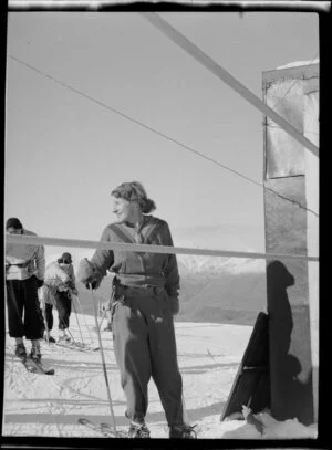 Skiers, Coronet Peak Ski Field, Central Otago