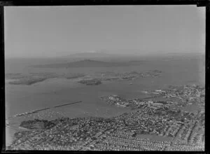 Herne Bay area, looking toward North Shore and Rangitoto Island, Auckland