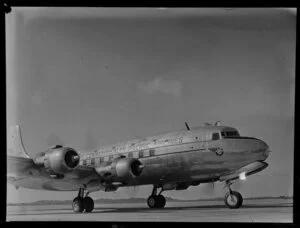 British Commonwealth Pacific Airlines aircraft RMA Endeavour at Whenuapai