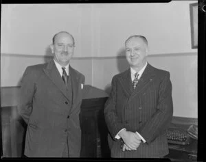 Two unidentified men on the staff of Henderson & MacFarlane Ltd