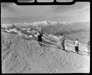 Skiing on Coronet Peak, Otago