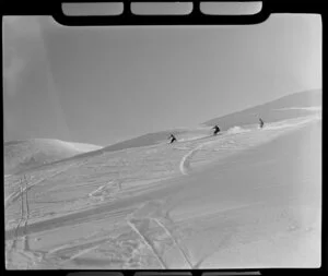 Skiing on Coronet Peak, Otago