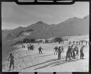 Skiing on Coronet Peak, Otago