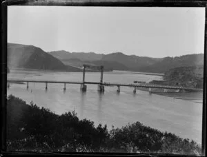 Mokau River and bridge, Taranaki