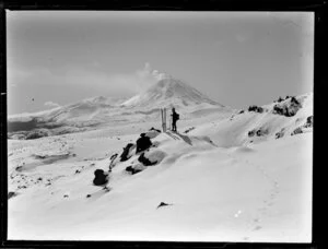 Mount Ngauruhoe, under snow