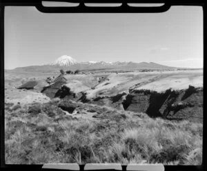 Mount Ngauruhoe and Mount Tongariro from the Desert Road
