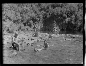 River scene, fresh water swimming, Whitianga, Coromandel Peninsula