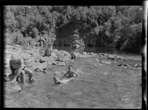 River scene, fresh water swimming, Whitianga, Coromandel Peninsula