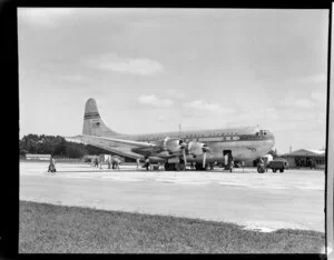 Pan American World Airways, Stratocruiser aircraft at Whenuapai Airbase, Auckland