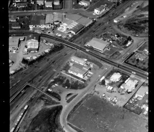 Industrial area, Otahuhu, Auckland, including railyards