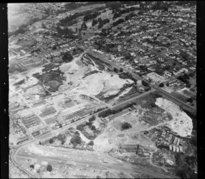 New Lynn, Waitakere City, featuring quarry [sandstone? A B Bricks Limited?] and industrial area