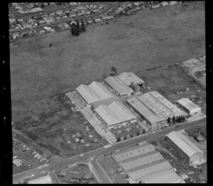 Unidentified factories, Carbine Road industrial area, Mt Wellington, Auckland, also including residential housing and undeveloped land