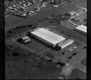 Unidentified factories, East Tamaki industrial area, Manukau City, including residential housing