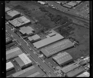 Unidentified factories, Glen Innes industrial area, Auckland