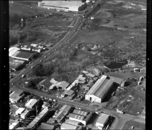 Unidentified factories, including scrapmetal yard, in Penrose/ Otahuhu industrial area, Manukau City, Auckland