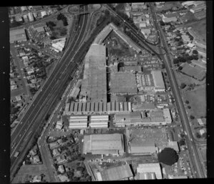 Reid Rubber Mill, Auckland, including motorway