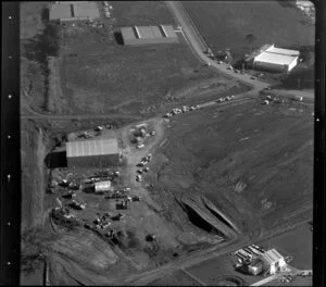 Unidentified factories, East Tamaki industrial area, Manukau City, including quarry