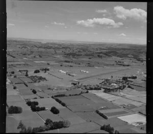 Ardmore, Manukau City, Auckland Region, featuring Ardmore Aerodrome and including farmland