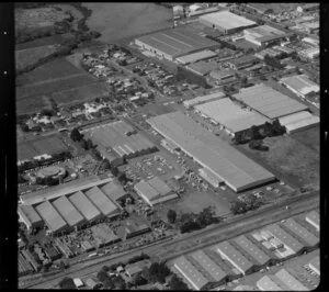 Unidentified factories in Mt Wellington/ Panmure industrial area, Auckland