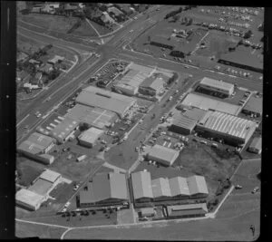 Unidentified factories, Carbine Road industrial area, Mt Wellington, Auckland