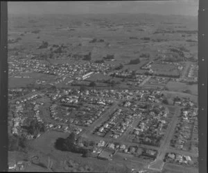 A view of suburban Dannevirke, Southern Hawke's Bay, including Hartgill Crescent, James Street and Gregg Street