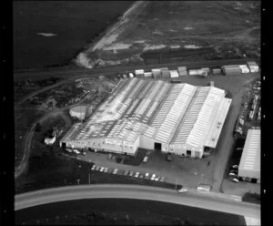 Wiri, Manukau, Auckland, featuring Robert Ferrier Limited, wool processing plant