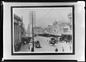 Copy photograph of Queen Street, Auckland