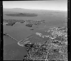 Auckland City, including Waitemata Harbour, North Shore City, and islands of the Hauraki Gulf