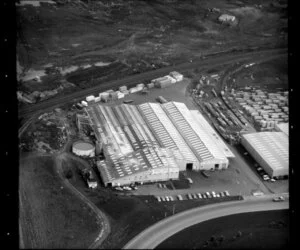 Wiri, Manukau, Auckland, featuring Robert Ferrier Limited, wool processing plant