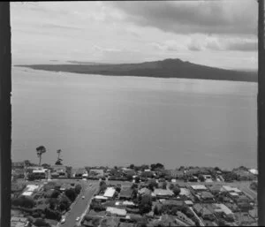 Belmont, Auckland, including Rangitoto Island in the background