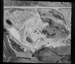 Kopuku, Maramarua, Waikato Region, featuring quarry [sandstone? A B Bricks Limited?]