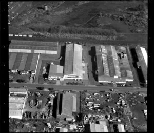 Factories, including Gerrard building, in Penrose/ Otahuhu industrial area, Manukau City, Auckland